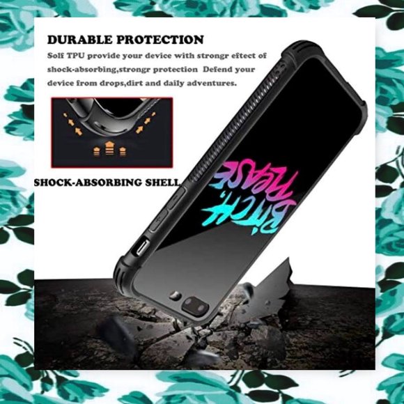 IPhone 7 Plus & 8 Plus "B;tch Please" Case and Matching Finger Ring Stand - Picture 5 of 13